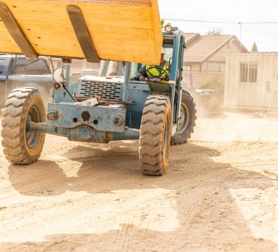 image of a vehicle in a construction site
