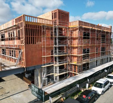 image of unfinished construction of 4 story building