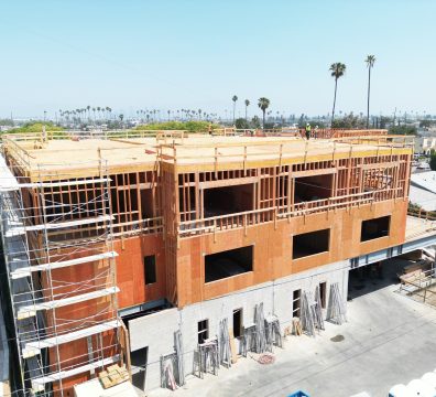 image of unfinished construction of 3 story building